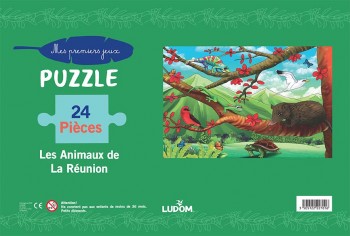 Puzzle 24p Les animaux de La Réunion - ludom