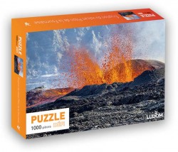Puzzle défi 1000p - Eruption du volcan - Ludom