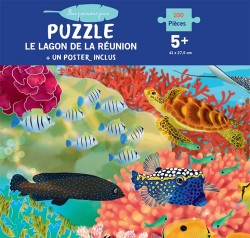 Puzzle 100p - Les animaux du lagon de La Réunion - Ludom